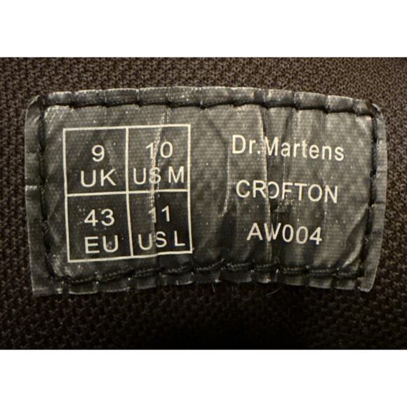Vintage Dr. Martens Boots Mens Size 10 Brown Leather Made England AW004 90s main image 6